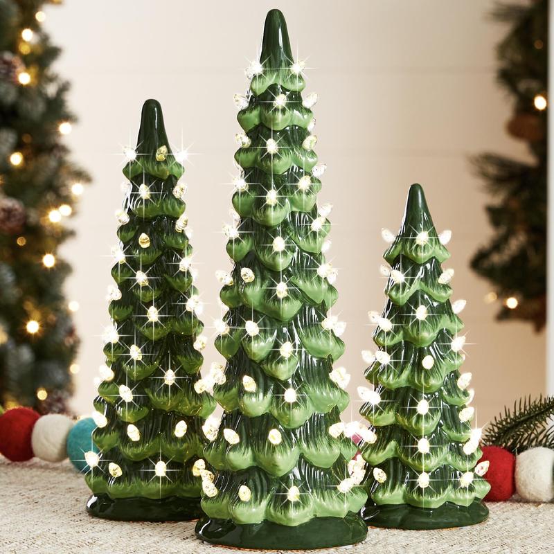 🏆Flash Sale⚡ 50K+ SOLD! Almost Gone-🎁🎄Retro Hand-Painted Tabletop Christmas Trees(⏰Limited Quantities Available)