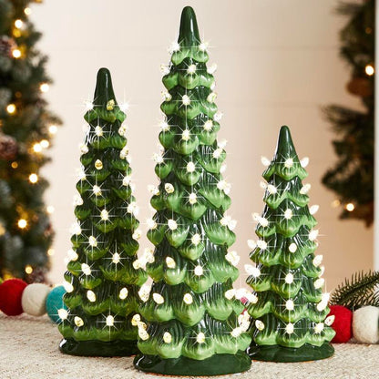 🏆Flash Sale⚡ 50K+ SOLD! Almost Gone-🎁🎄Retro Hand-Painted Tabletop Christmas Trees(⏰Limited Quantities Available)