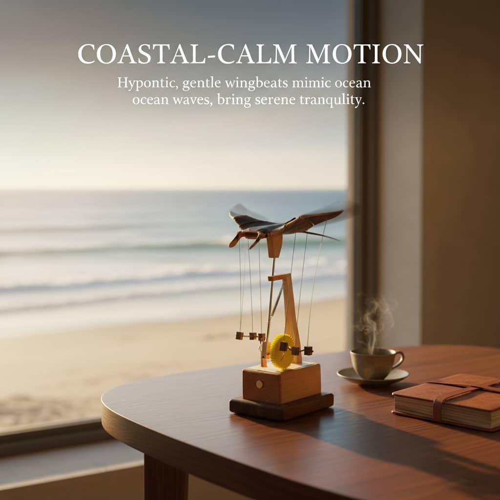 🔥LAST DAY 49% OFF( FREE SHIPPING )🎁Handcrafted Wooden Manta Ray Automaton