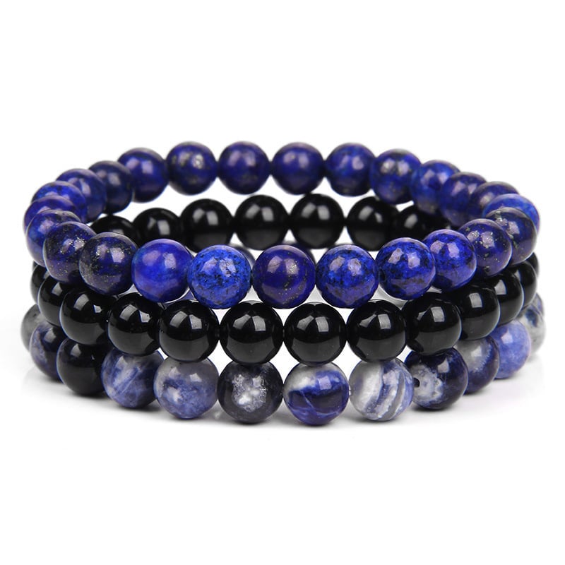 🔥Triple Protection Bracelet Set – 8mm| Almost Gone⚡