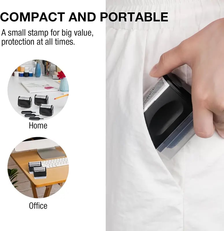 🔥Privacy Protection Security Roller Stamp — Address & Billing Info Blocker