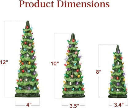 🏆Flash Sale⚡ 50K+ SOLD! Almost Gone-🎁🎄Retro Hand-Painted Tabletop Christmas Trees(⏰Limited Quantities Available)