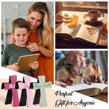🔥LAST DAY BUY 3 GET 1 FREE📖12 Pcs Magnetic Cross Bookmarks Gifts for Bible Study, Readers, Teachers, Students🌸✝️