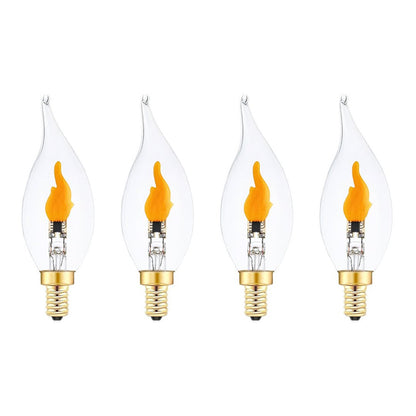 💡LED Flickering Flame Decoration Light Bulbs -Perfect Ambiance for Halloween Christmas