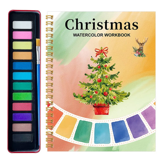 🔥LAST DAY ONLY 49% OFF🔥🖼️Beginner-Friendly💕Watercolor Workbook💐Create Art Everyone Loves!