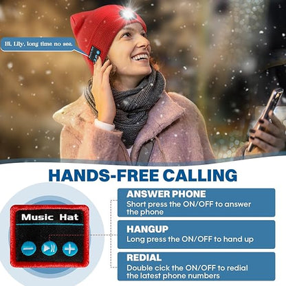 🔥LAST DAY SALE 49% OFF - 💡 LED Bluetooth Beanie