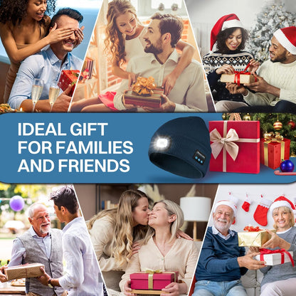 🏆Flash Sale⚡ 70K+ SOLD! Bluetooth Beanie Hat with Light🏕️