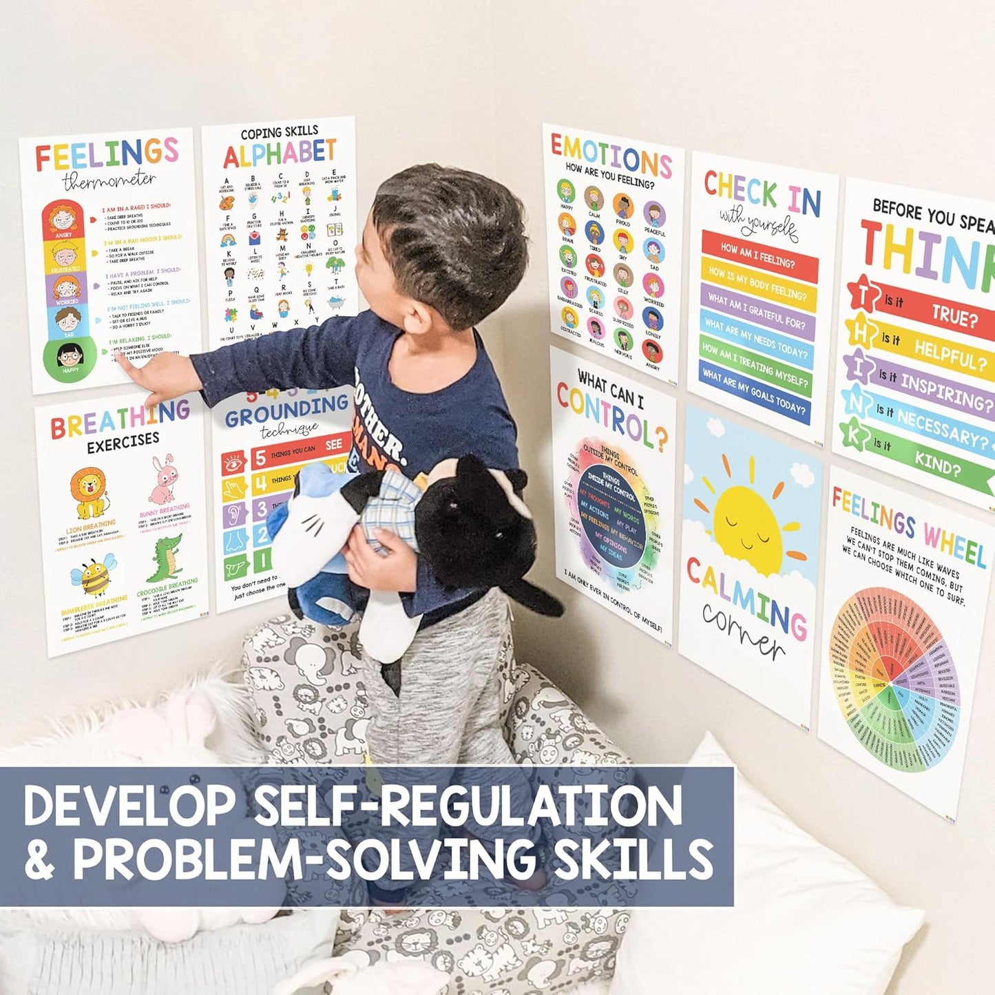 🔥Last Day 49% OFF❤️12 Pcs Calming Corner Posters