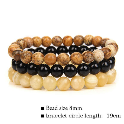 🔥Triple Protection Bracelet Set – 8mm| Almost Gone⚡
