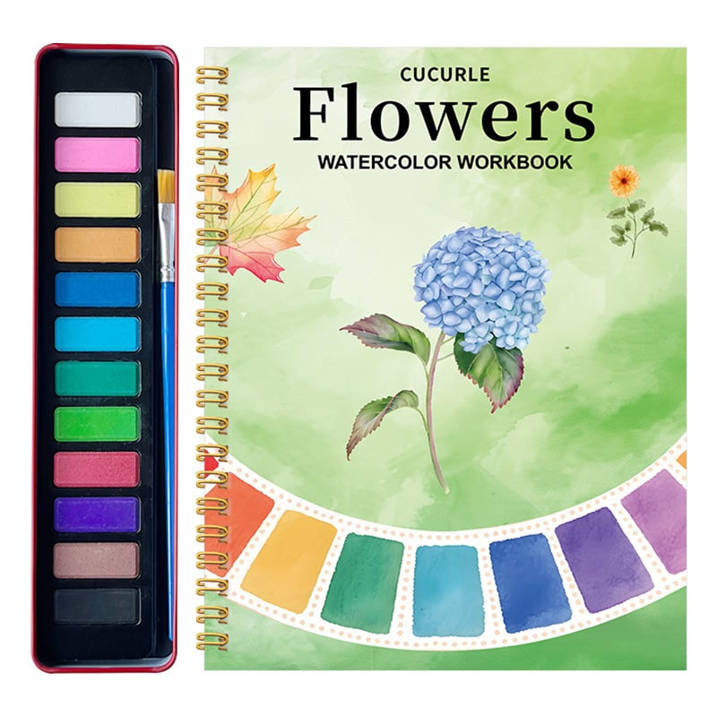 🔥LAST DAY ONLY 49% OFF🔥🖼️Beginner-Friendly💕Watercolor Workbook💐Create Art Everyone Loves!