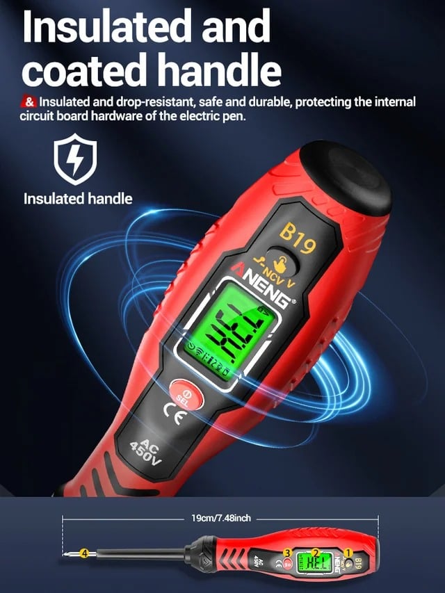 High-precision intelligent digital display test pencil