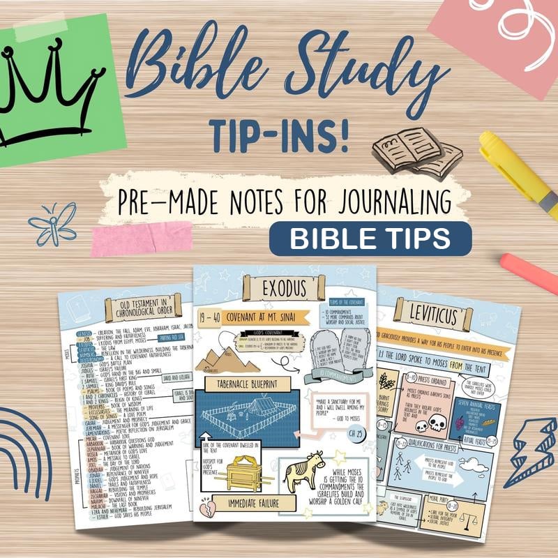 🔥LAST DAY 49% OFF✝️Scribble and Scripture Bible Study Tip-Ins📚75 Premium Bible Study Inserts
