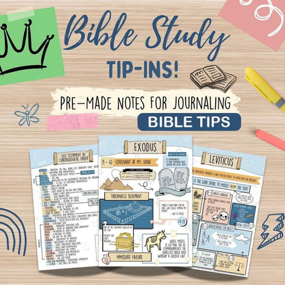 🔥LAST DAY 49% OFF✝️Scribble and Scripture Bible Study Tip-Ins📚75 Premium Bible Study Inserts