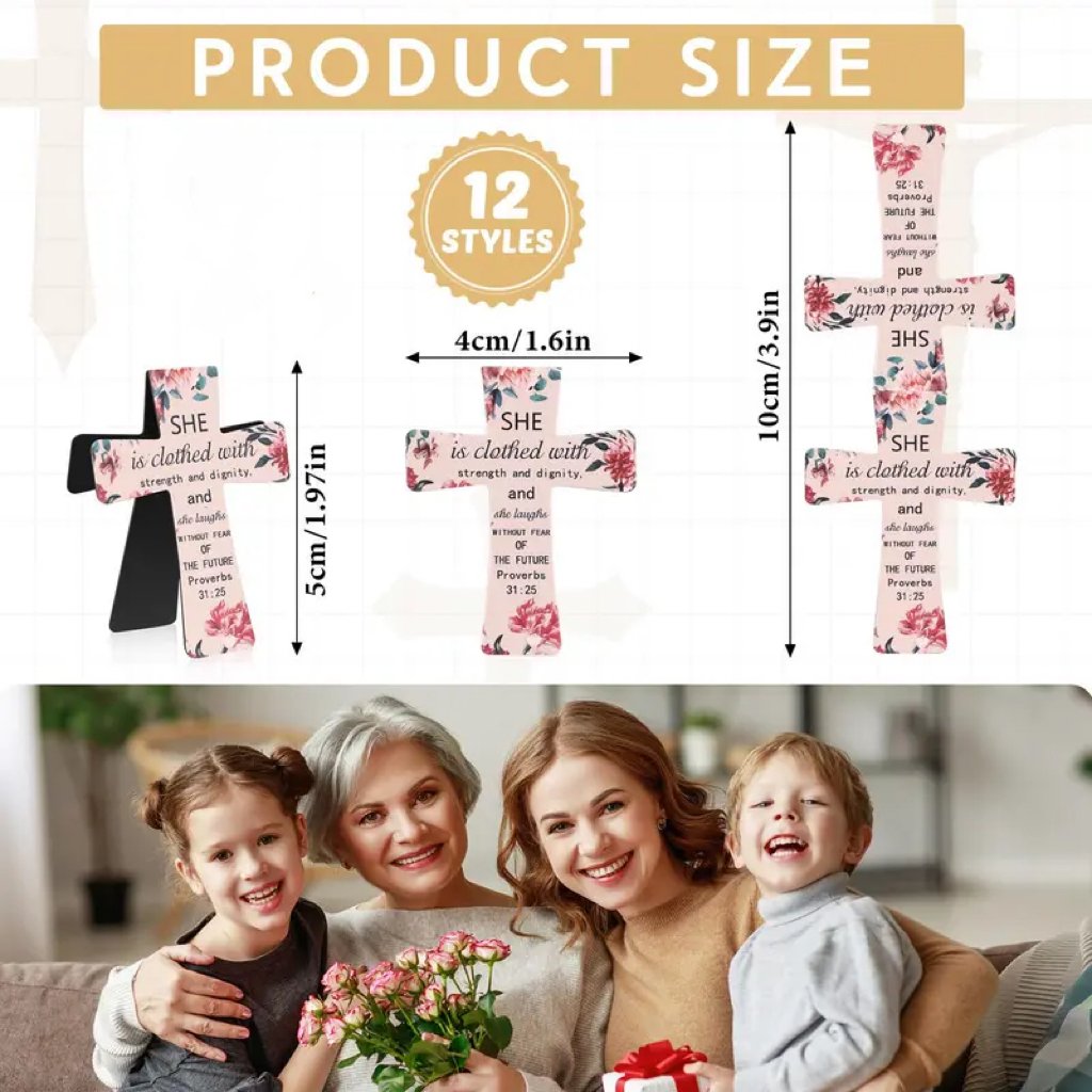 🔥LAST DAY BUY 3 GET 1 FREE📖12 Pcs Magnetic Cross Bookmarks Gifts for Bible Study, Readers, Teachers, Students🌸✝️