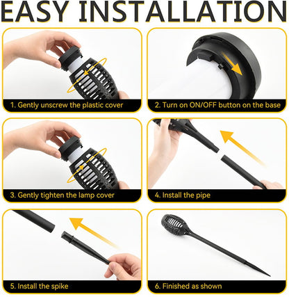 🏆Flash Sale⚡ 50K+ Solar Powered Fire Flame Design Garden Light