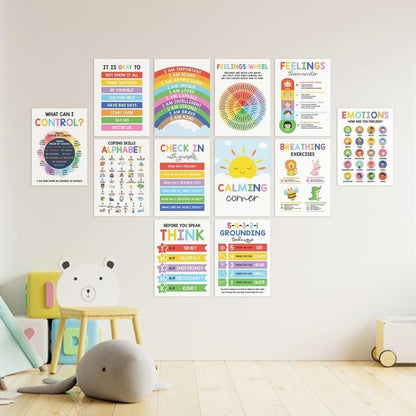🔥Last Day 49% OFF❤️12 Pcs Calming Corner Posters