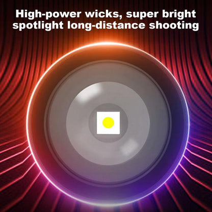 🔥 2-in-1 Power Bank Flashlight – Super Bright, Zoomable & USB Rechargeable for Camping & Emergencies