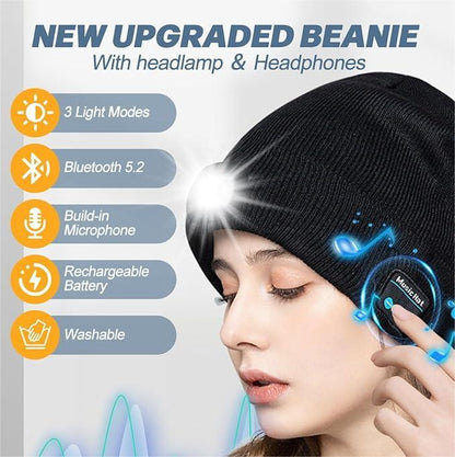🔥LAST DAY SALE 49% OFF - 💡 LED Bluetooth Beanie