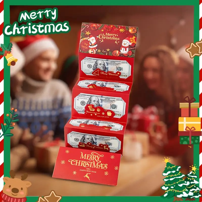 🎄Christmas Sales 49% OFF-🎅💸Christmas Cash Gift Envelope– A creative way to give cash this Christmas!