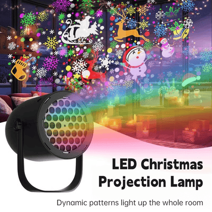 🎅LED Christmas Projection Lamp-16 Patterns of Pure Holiday Magic!🎄✨