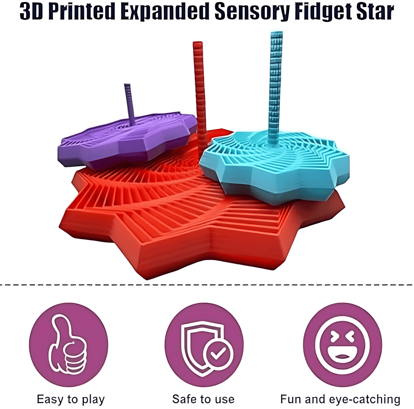🔥LAST DAY SALE 60% OFF 💥Premium 3D Printed Sensory Fidget