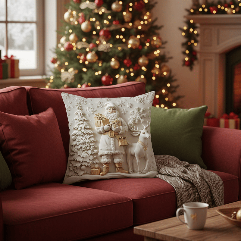 🎄Christmas Sale 60% OFF🔥Christmas Themed Cushion Cover