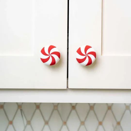 [Copy]🎄Early Christmas Sale-Festive Red Peppermint Stick Cabinet Handlez(Set of 2)